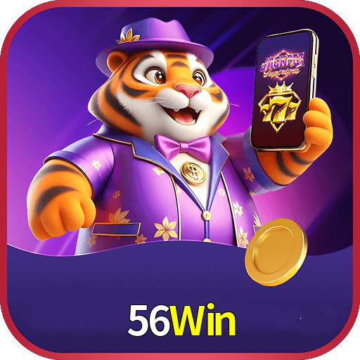 Imagem promocional da 56Win mostrando a plataforma e suas vantagens